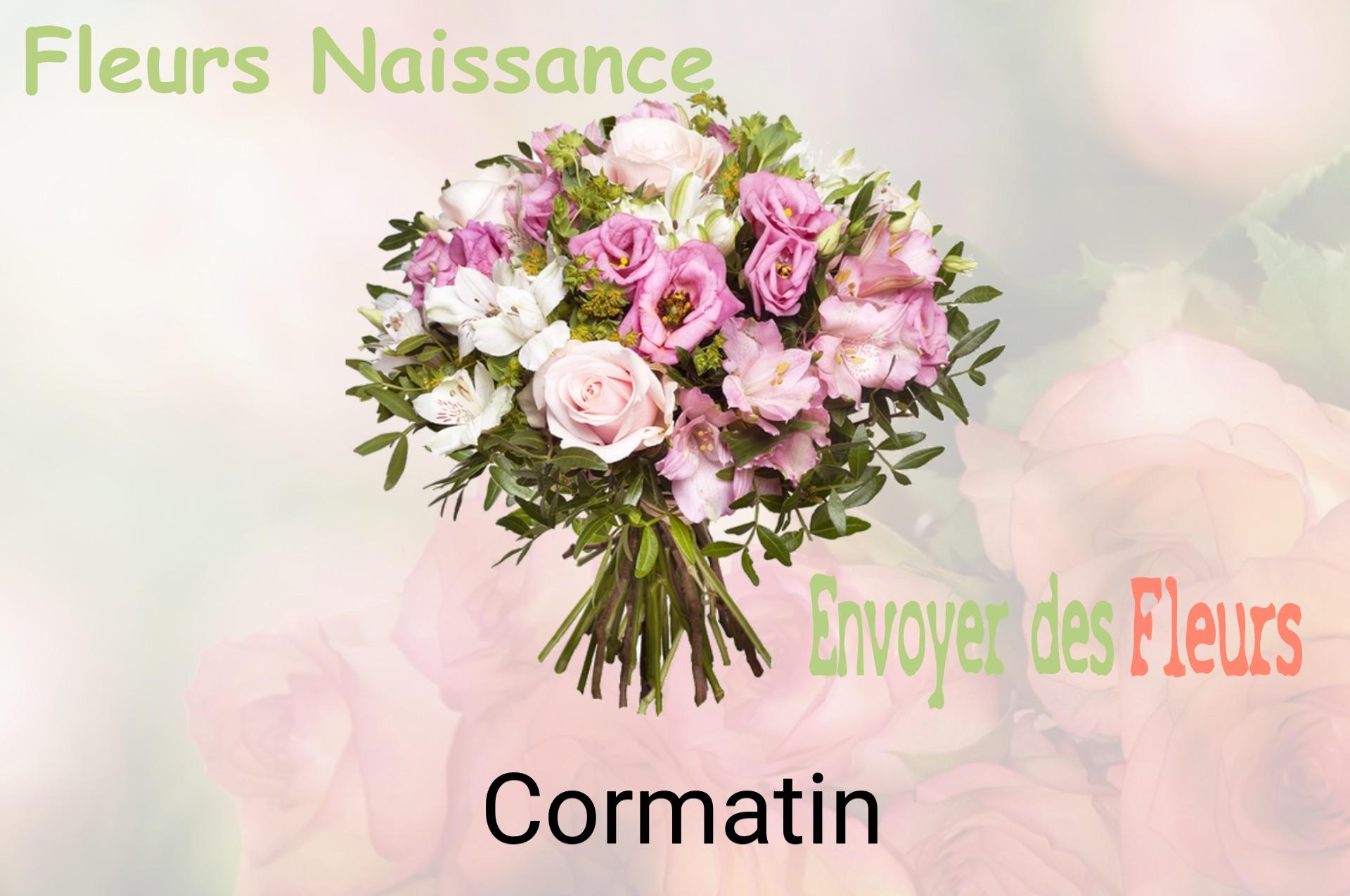 Bouquet de fleurs de naissance livré à Cormatin